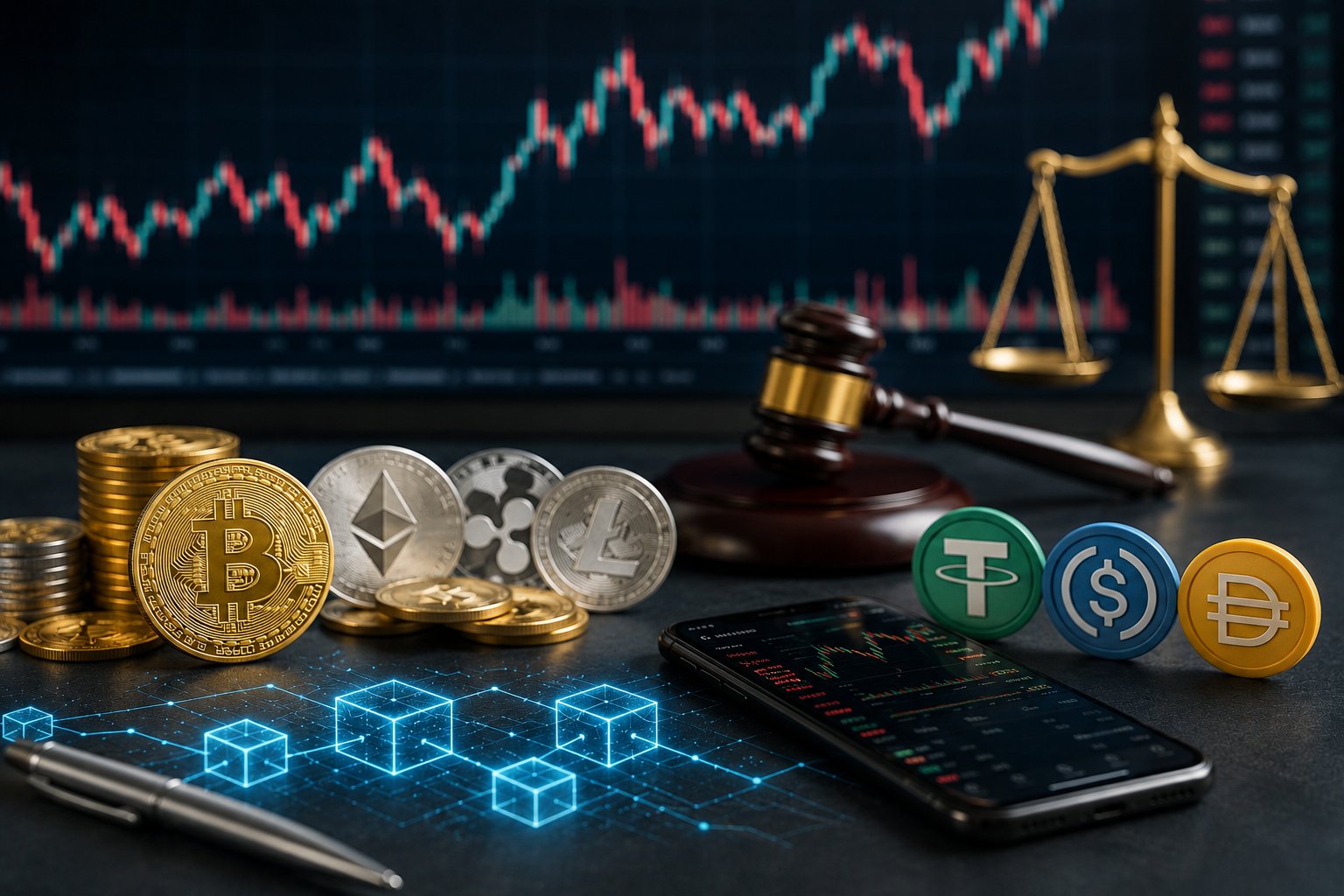 Je vais vérifier des sources récentes et fiables sur le fonctionnement des cryptomonnaies, les blockchains, les plateformes d’échange, la régulation, la volatilité, les stablecoins